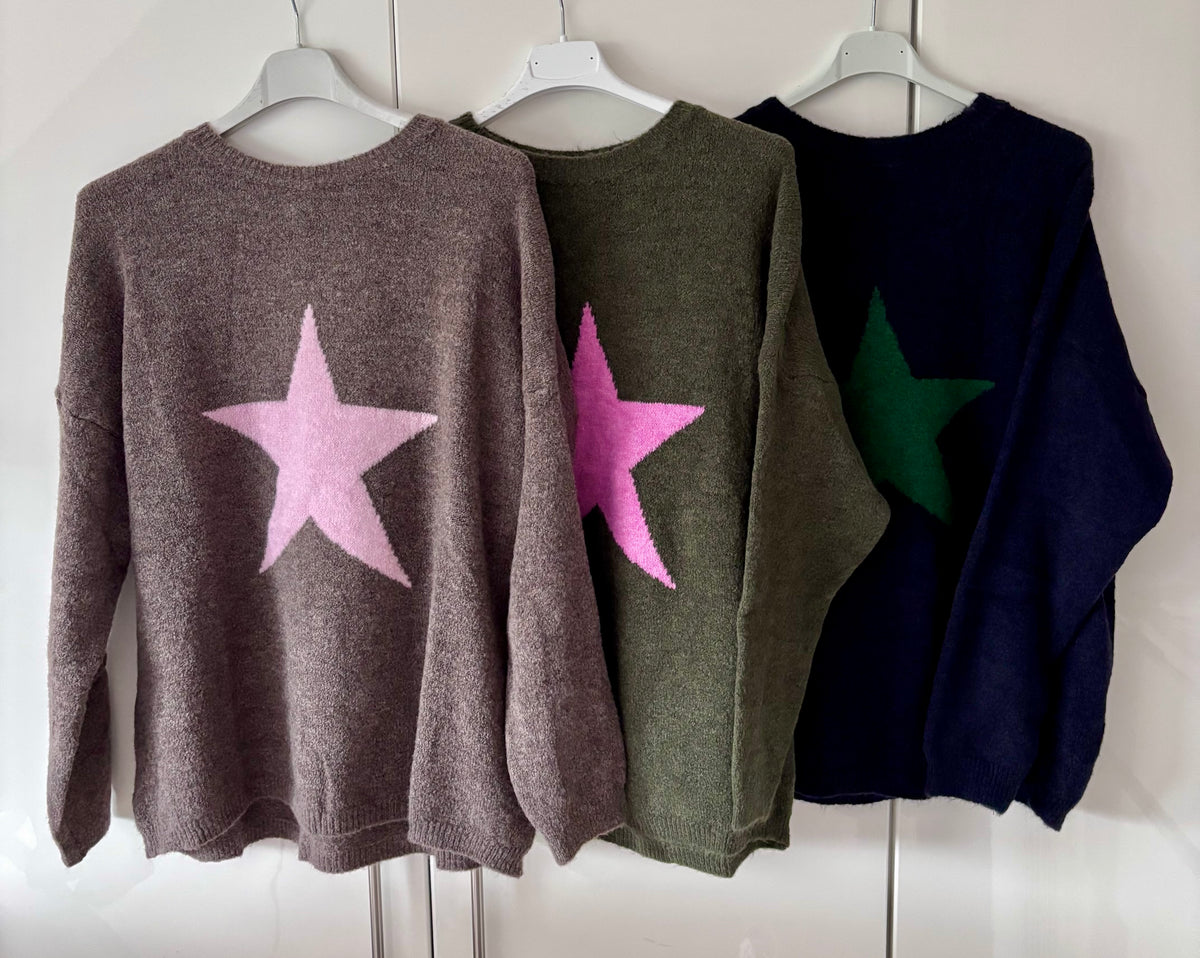 Bella Star Jumper ~ Khaki