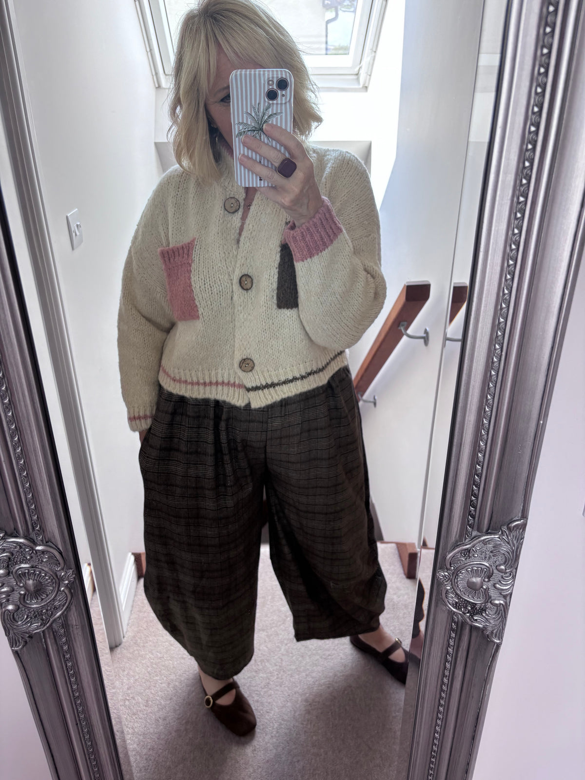 Checked Plaid Cocoon Trousers