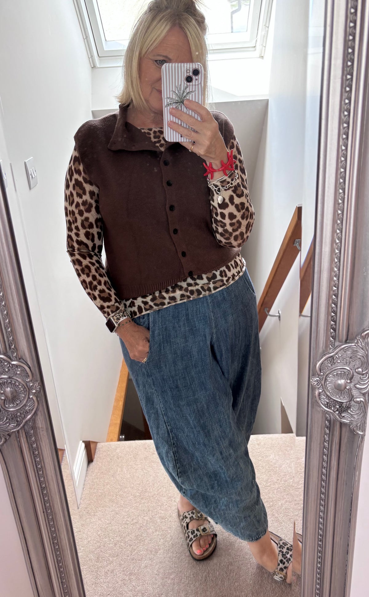 Button Up Knitted Waistcoat ~ Chocolate