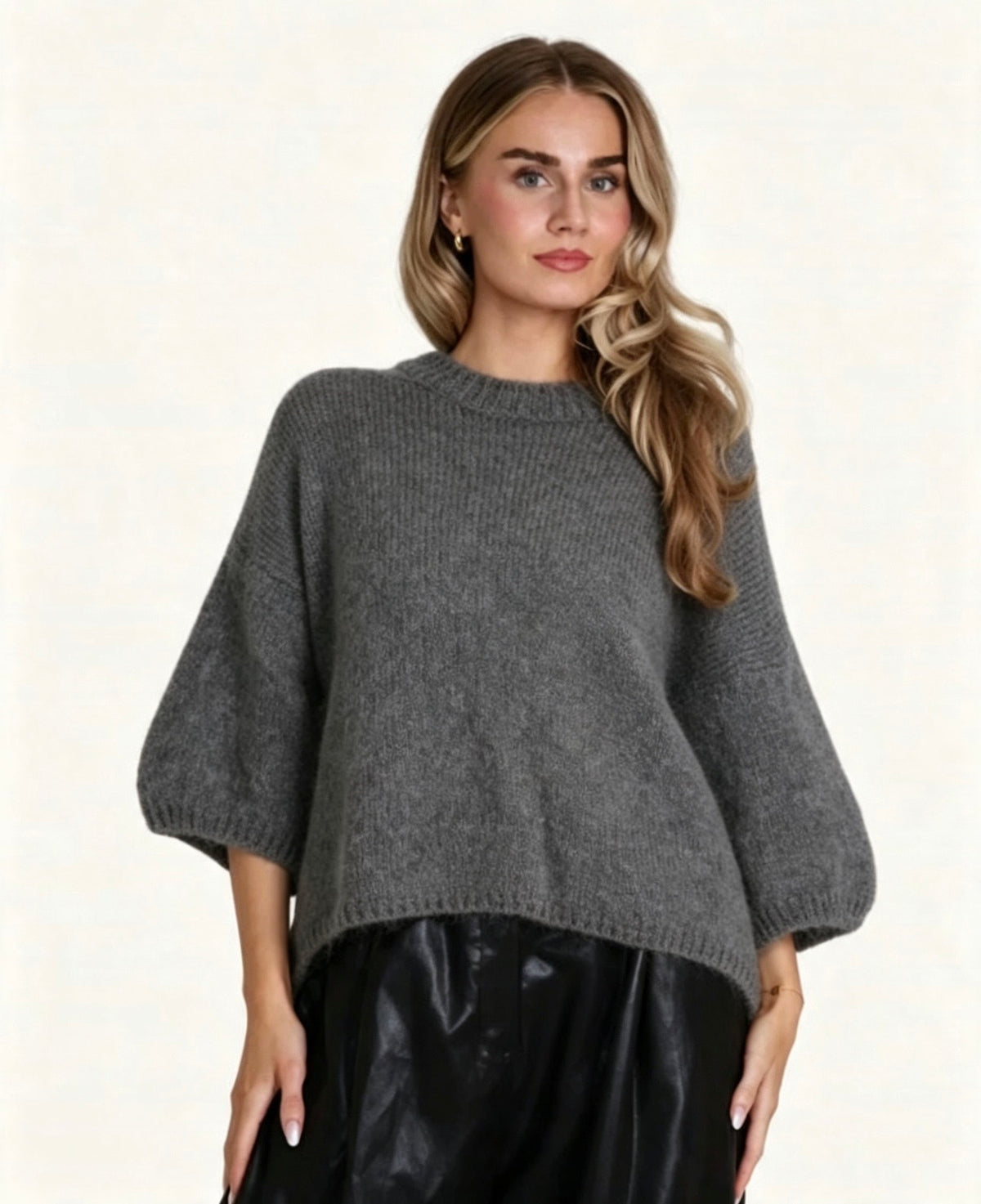 Lou~Lou Mohair Jumper - Grey