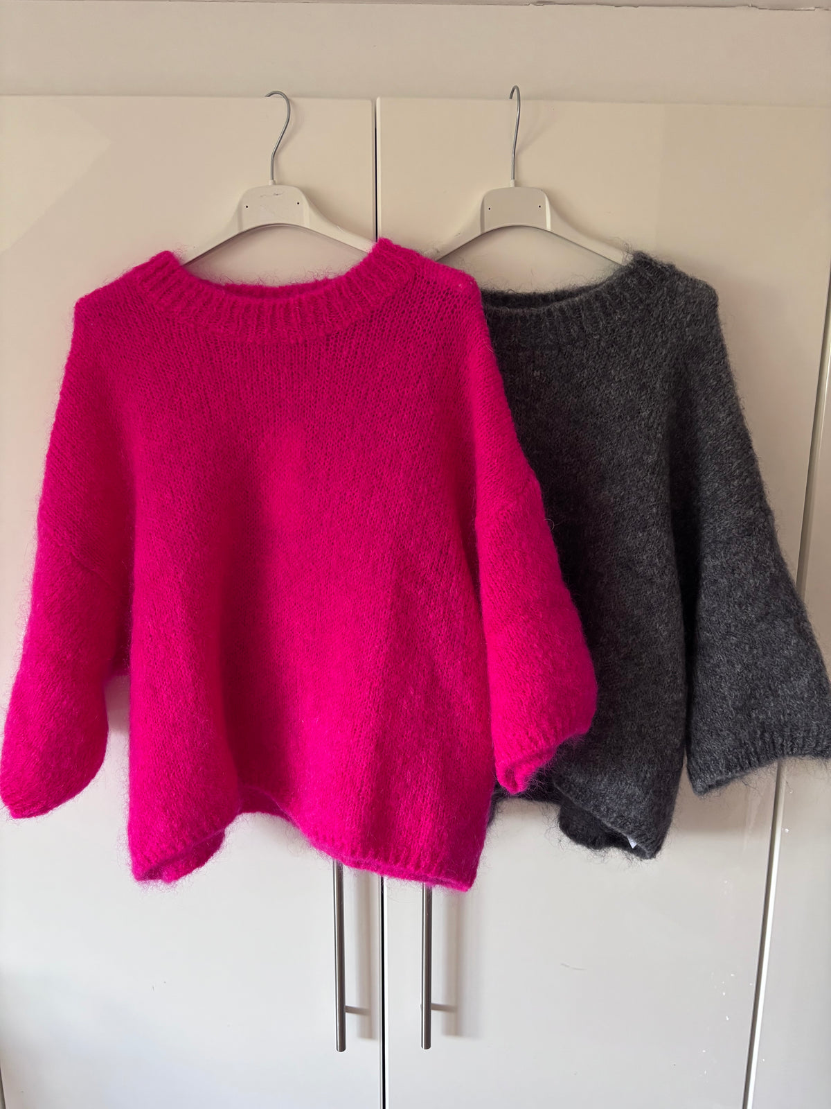 Lou~Lou Mohair Mix Jumper ~ Pink