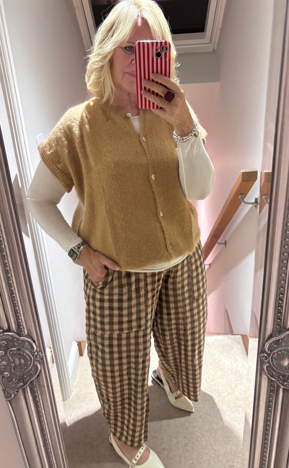 Naomi Checked Trousers