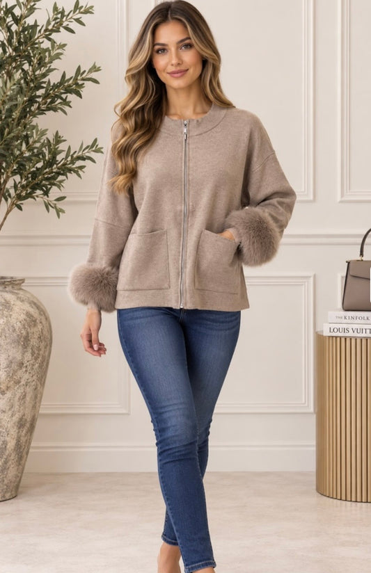 Fur Cuff  Jacket
