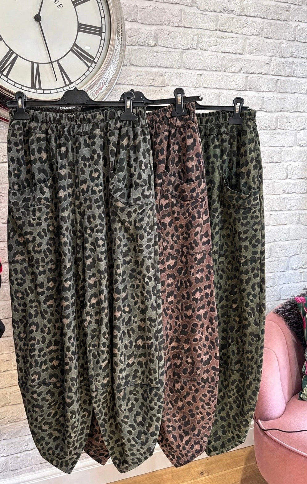 Leopard Print Cocoon Pants