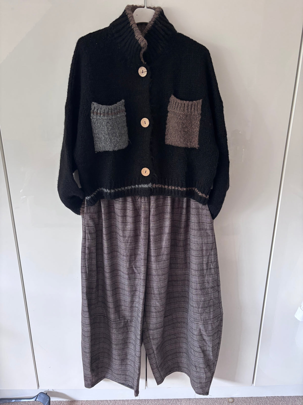 Patch Pocket Cardigan ~ Black