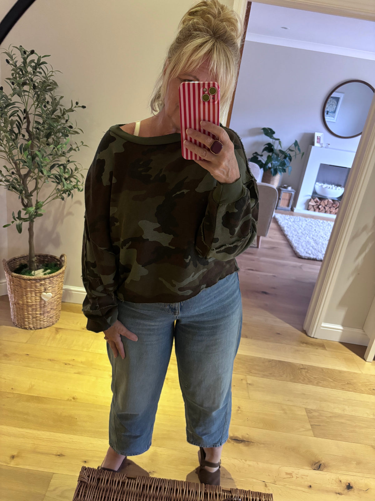 Camo Sweat top