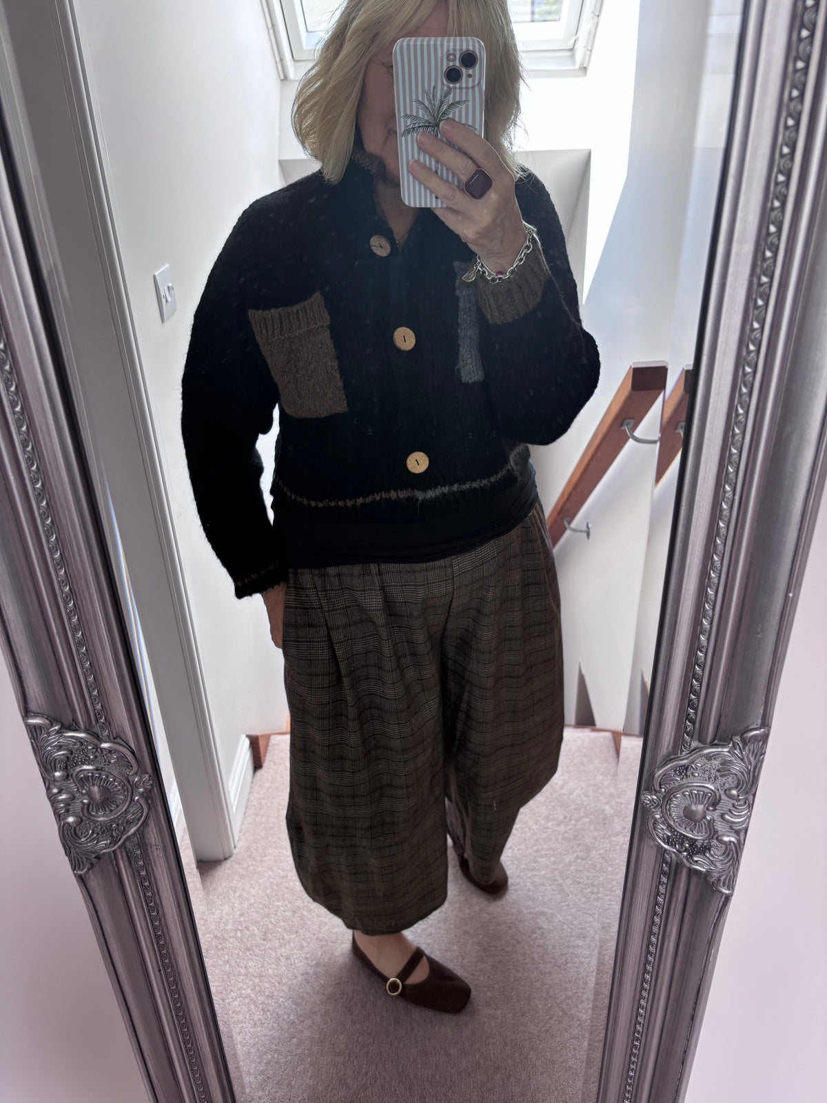 Checked Plaid Cocoon Trousers
