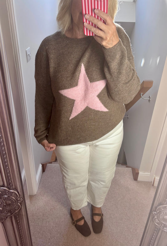 Bella Star Jumper ~ Mocha