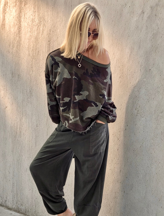 Camo Sweat top