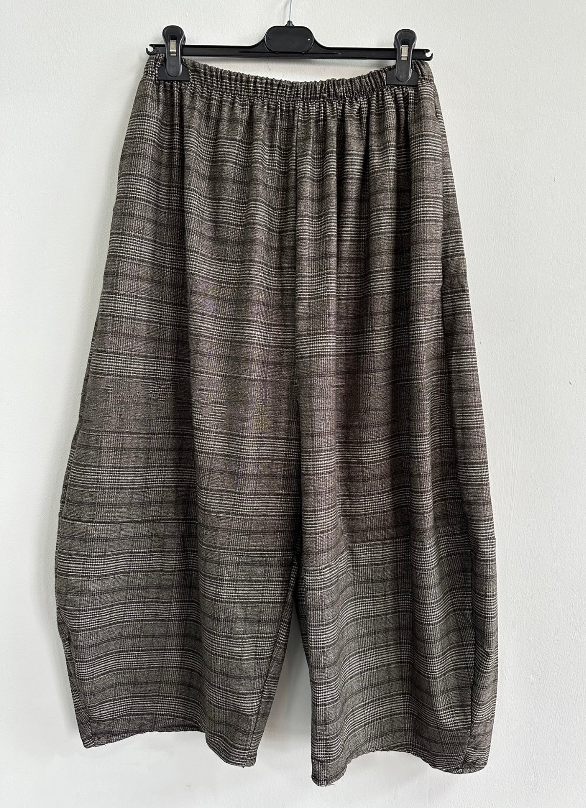 Checked Plaid Cocoon Trousers