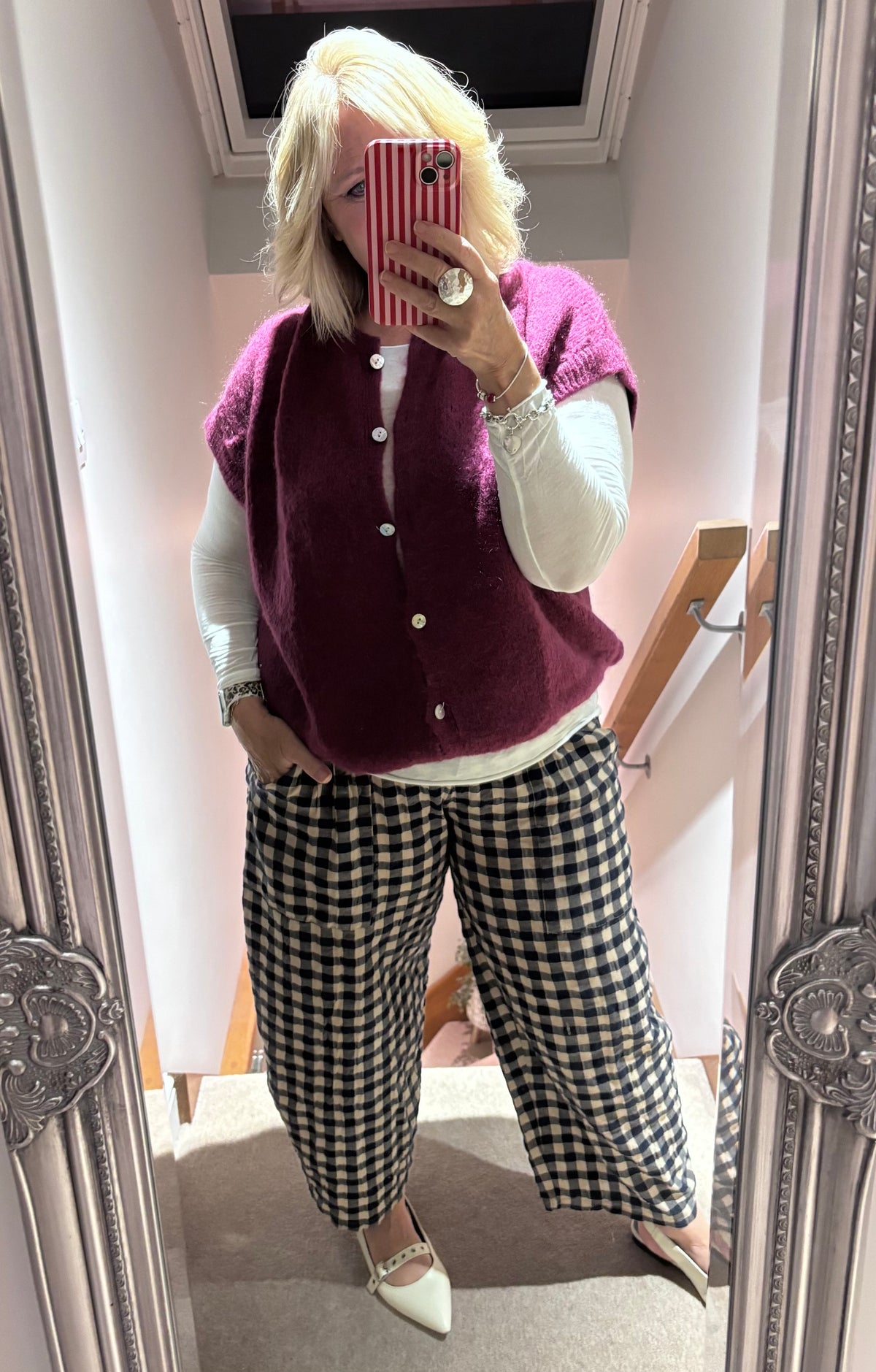 Naomi Checked Trousers