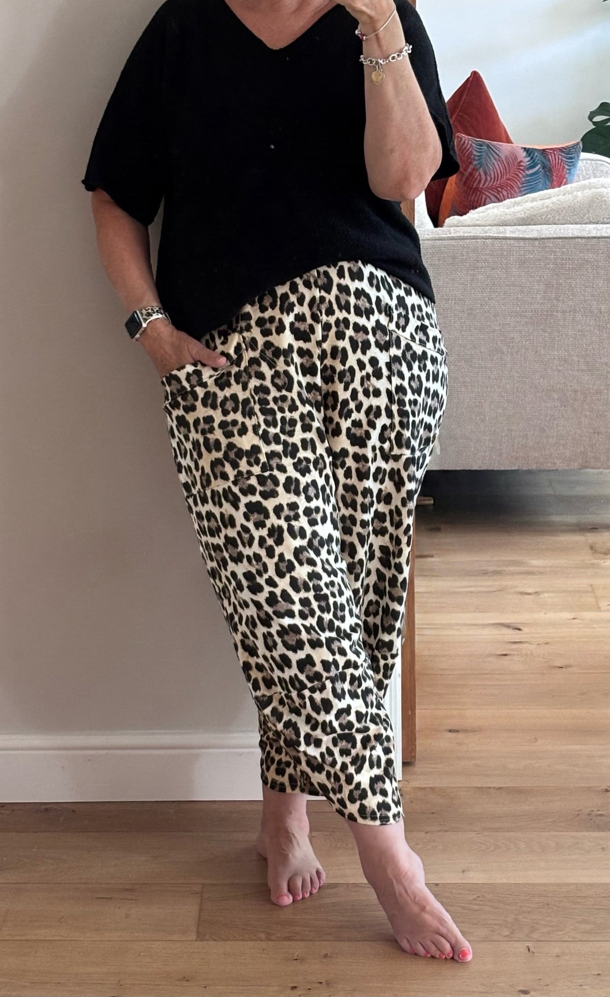 Leopard Print Cocoon Pants