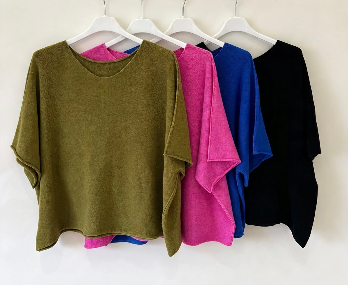 Boxy V Neck Jumper