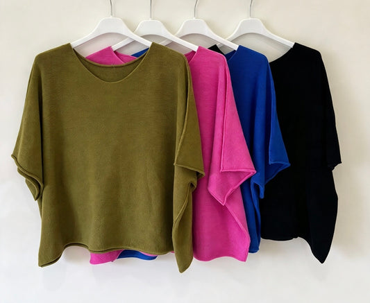 Boxy V Neck Jumper